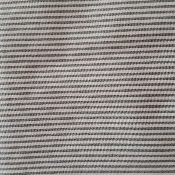 Talbots Grey and White Striped Wide Leg Ankle Length Pants Size 8 - Picture 4 of 8